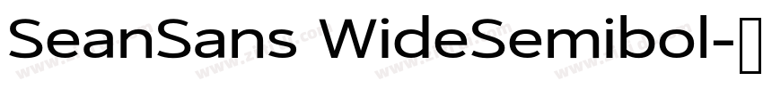 SeanSans WideSemibol字体转换